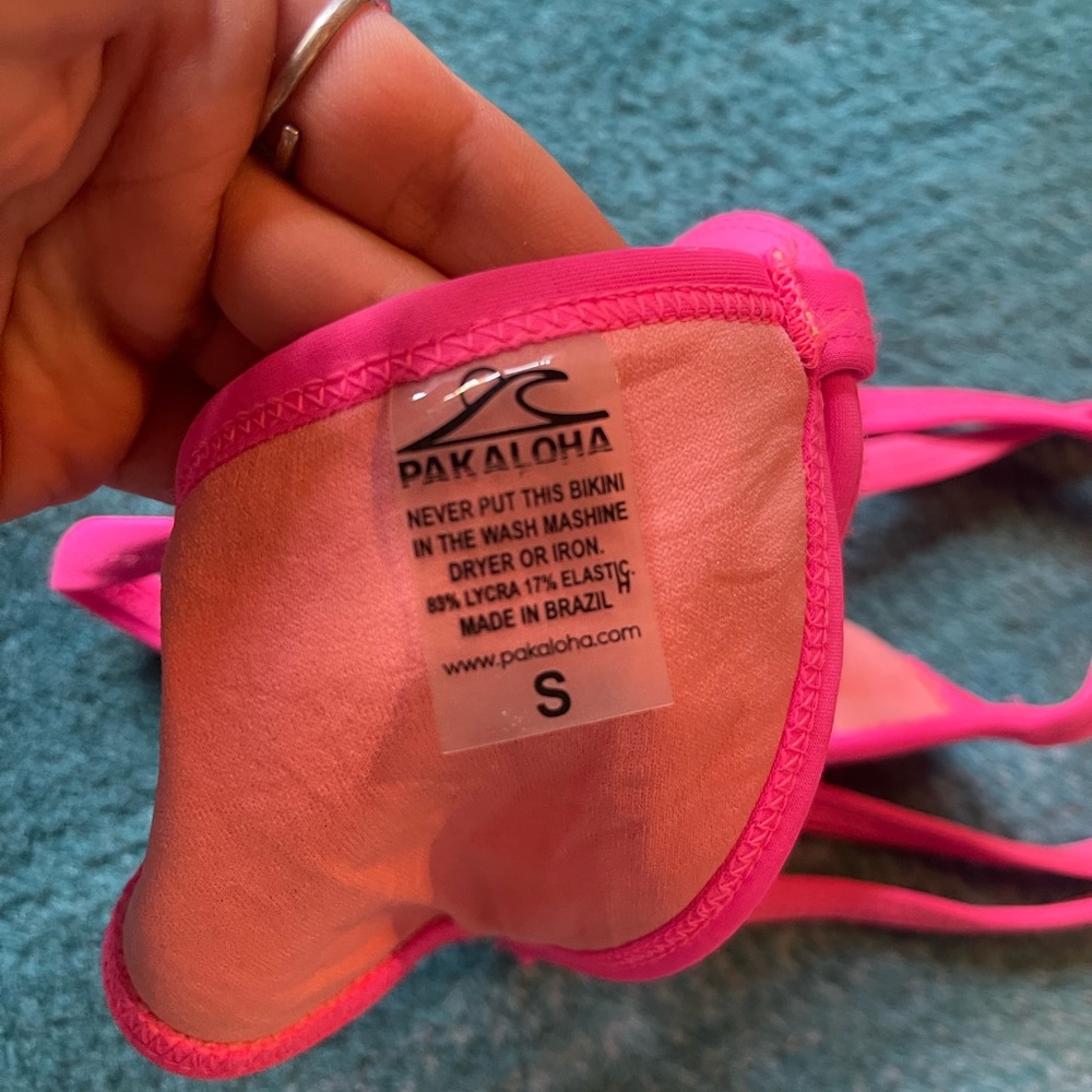 Pakaloha Bikini Top Hot Pink - Picture 3 of 3